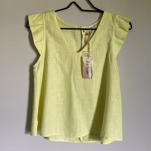 New In Light Neon Yellow Shirt